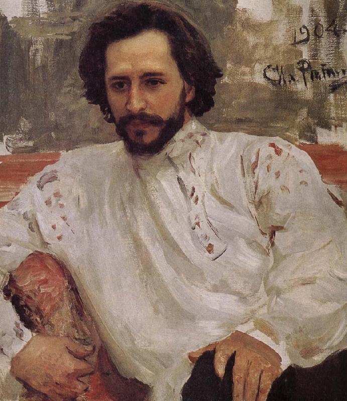 Ilia Efimovich Repin Andre Yefu portrait France oil painting art